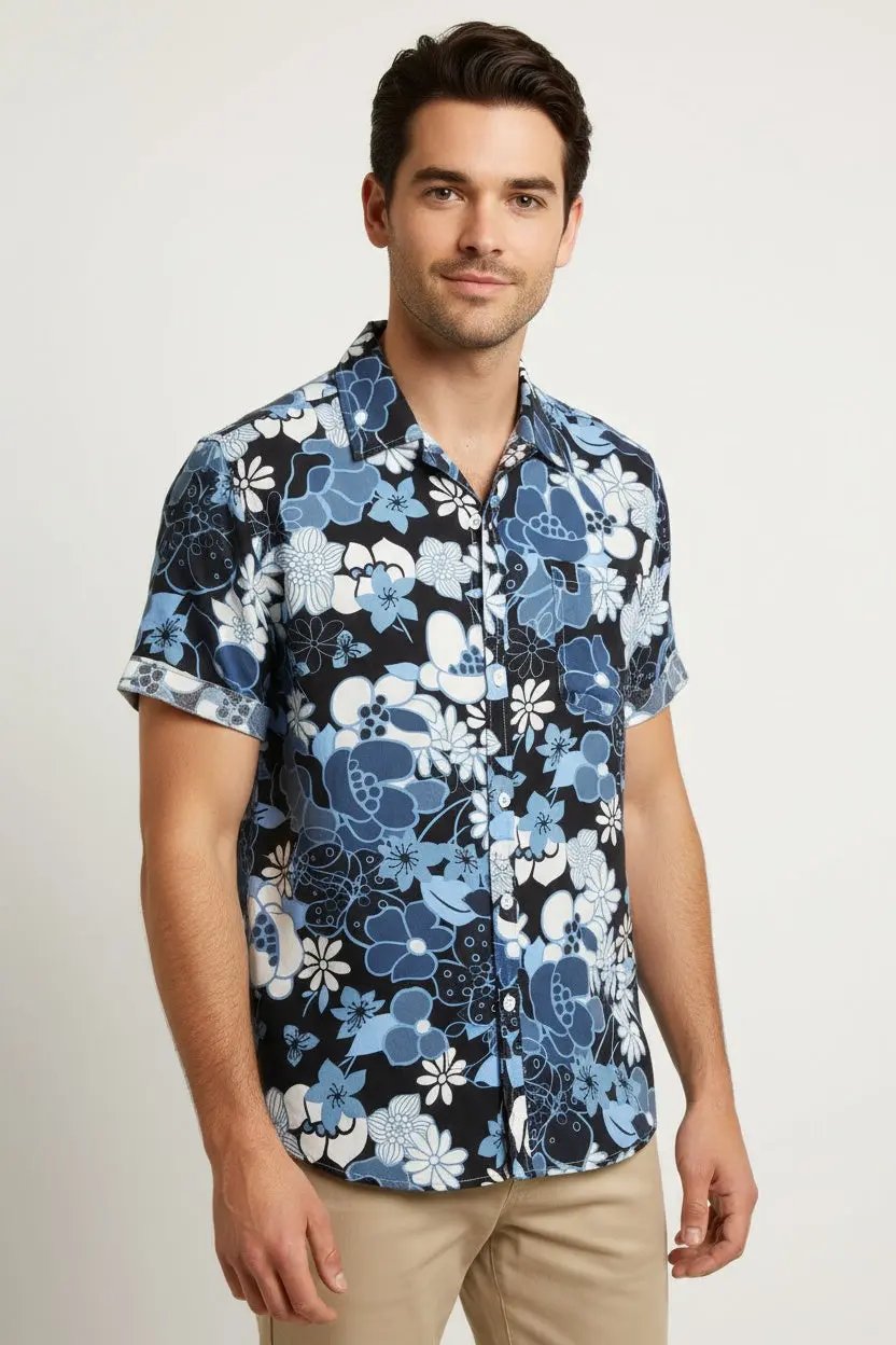 Bamboo hemp floral shirts - Dan Flashes
